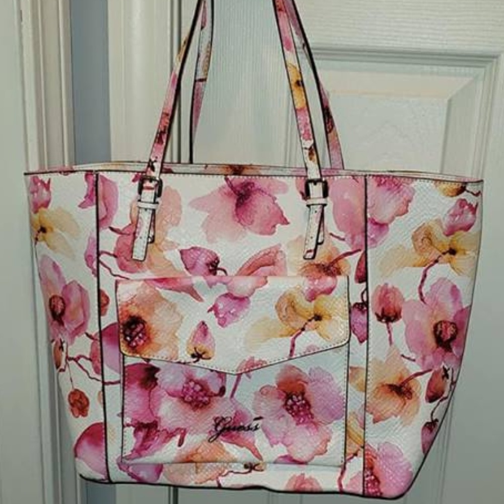 Guess Large Floral Tote Bag